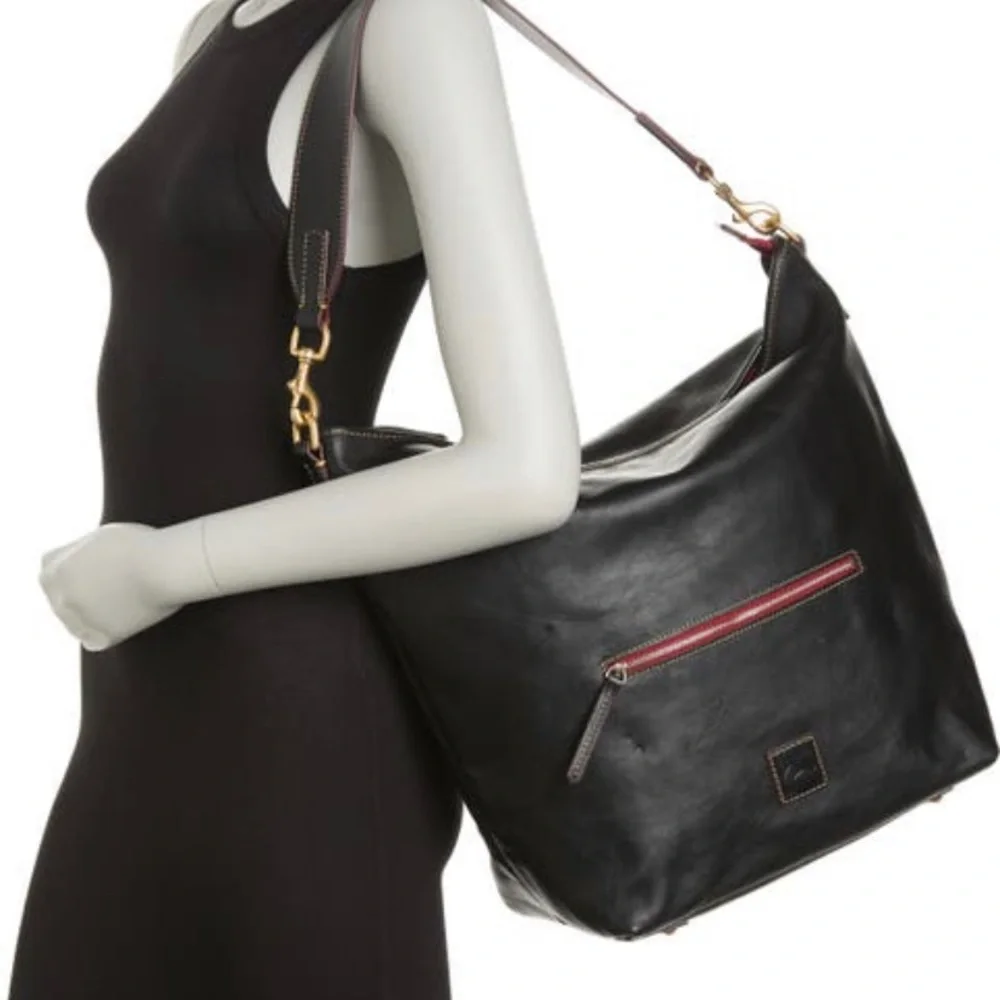 SOLD⛔️Authentic DOONEY & BOURKE Leather large Hobo/Top zip shoulder - Picture 13 of 15